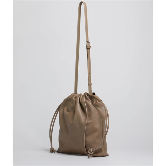 Marni Drawstring Medium Bag,  Antique Silver